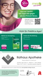 Aktueller mea - meine apotheke Apotheken Prospekt in Tuttlingen und Umgebung, "Unsere August-Angebote" mit 4 Seiten, 01.08.2025 - 31.08.2025