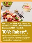 REWE Werder - 10% Rabatt Angebot im Prospekt 10% Rabatt bei REWE im Werder Prospekt für