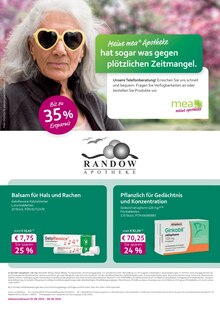 Aktueller mea - meine apotheke Prospekt "Unsere September-Angebote" Seite 1 von 4 Seiten