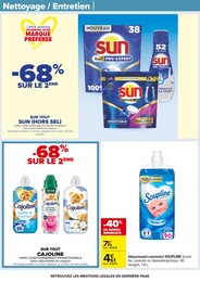 Prix et réduction Soupline dans le prospectus Carrefour en cours Offre Soupline dans le catalogue Carrefour du moment à la page 47
