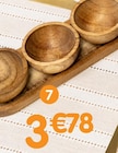 Lot de 3 coupelles en acacia avec support dans le catalogue B&M