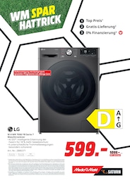 Waschmaschine im MediaMarkt Saturn Prospekt Waschmaschine im MediaMarkt Saturn Prospekt WM SPAR HATTRICK auf S. 4