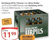UrPils, Pilsener Angebote von Karlsberg bei GLOBUS Saarlouis für 11,99 €