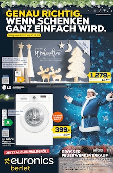 EURONICS Arnsberg Prospekt der aktuellen Woche, gültig von 22.12.2025 bis 30.12.2025 Aktueller EURONICS Arnsberg Prospekt "GENAU RICHTIG. WENN SCHENKEN GANZ EINFACH WIRD." mit 9 Seiten