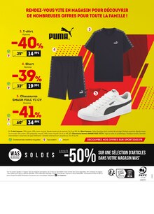 Catalogue Sport 2000 de la semaine "SOLDES jusqu'à -50%" avec 2 pages, valide du 25/06/2025 au 22/07/2025 pour Landerneau et alentours Prospectus Sport 2000 de la semaine "SOLDES jusqu'à -50%" avec 2 pages, valide du 25/06/2025 au 22/07/2025 pour Landerneau et alentours