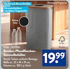 Bambus-Pfandflaschen-Sammelbehälter Angebote von HOME CREATION bei ALDI SÜD Lahr für 19,99 €