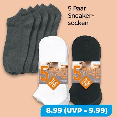 5 Paar Sneakersocken