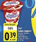 Aktuelles Sahne Joghurt Angebot bei EDEKA in Osnabrück ab 0,39 €