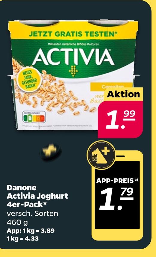 Activia Joghurt 4er-Pack