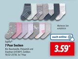 7 Paar Socken im Angebot bei Lidl in Gotha 7 Paar Socken Angebote von lupilu bei Lidl Gotha für 3,59 €