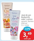 Bodymilk Q10 Lift Me Up von Jean & Len für 3,49 € bei budni im Angebot Bodymilk Q10 Lift Me Up von Jean & Len im aktuellen budni Prospekt