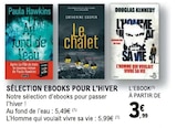 Sélection ebooks pour l'hiver en promo chez E.Leclerc Antony à 3,99 €