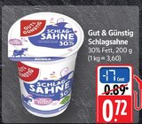Aktuelles Schlagsahne Angebot bei EDEKA in Koblenz ab 0,72 €