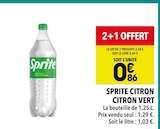 Sprite Citron Citron Vert - Sprite à 2,58 € dans le catalogue Supeco