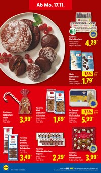 Lebkuchen im aktuellen Lidl Prospekt (Mannheim) Lebkuchen im Lidl Prospekt "LIDL LOHNT SICH" mit 68 Seiten (Mannheim)