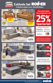 Couch im ROLLER Prospekt in Lahr Aktueller ROLLER Prospekt mit Couch, "Die große Preisgaudi", Seite 7