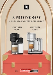 Aktueller Nespresso Prospekt mit Kaffeevollautomat, "A Festive Gift", Seite 1