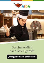 AIDA Prospekt für Neckargemünd mit 1 Seite AIDA Prospekt für Neckargemünd: "Geschmacklich nach Asien gereist", 1 Seite, 01.07.2025 - 31.07.2025