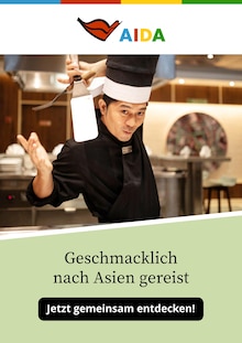 AIDA Prospekt Geschmacklich nach Asien gereist mit 1 Seite