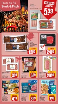 Steak im REWE Prospekt "Dein Markt" mit 34 Seiten (Rostock)