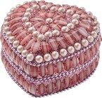 Schmuckbox mit Perlen & Pailetten, Herzform, rosa bei dm-drogerie markt im Prospekt "" für 2,95 €