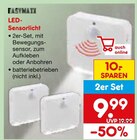 LED-Sensorlicht im Netto Marken-Discount Prospekt LED-Sensorlicht von EASTWALL im aktuellen Netto Marken-Discount Prospekt für 9,99 €