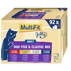 Promo MultiFit Adult Jelly Duo Fish & Classic Mix 92x100g à 29,99 € dans le catalogue Maxi Zoo à Saint-Herblain