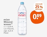 Mineralwasser Angebote von evian bei tegut Erfurt für 0,89 €