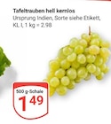 Aktuelle Weintrauben Angebote bei GLOBUS in Bochum Aktuelles Tafeltrauben hell kernlos Angebot bei GLOBUS in Bochum ab 1,49 €