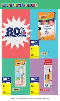 Promotion Couvre-Livre dans le prospectus Carrefour, valable du 24/08/2026 au 07/09/2026 Promo Couvre-Livre dans le catalogue Carrefour du moment à la page 67