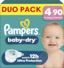BABY DRY COUCHES PAMPERS - PAMPERS en promo chez Auchan Hypermarché Chelles à 19,79 €