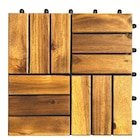 6 dalles en bois en promo chez Maxi Bazar Neuilly-sur-Seine à 11,99 €