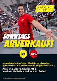 MediaMarkt Saturn Prospekt "SONNTAGSABVERKAUF!", 2 Seiten, 25.01.2026 - 25.01.2026
