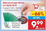 Abflussreiniger-Sticks mit Apfel-Duft im Angebot bei Netto Marken-Discount in Neumünster Abflussreiniger-Sticks mit Apfel-Duft Angebote von EASYmaxx bei Netto Marken-Discount Neumünster für 9,99 €