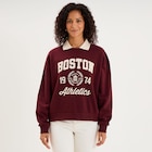 La Halle Lanester - Promo Sweat col chemise manches longues violet foncé femme Promo Sweat col chemise manches longues violet foncé femme à 29,99 € dans le catalogue La Halle à Lanester