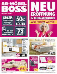 SB Möbel Boss Prospekt für Neubrandenburg: "NEUERÖFFNUNG", 16 Seiten, 05.08.2024 - 10.08.2024