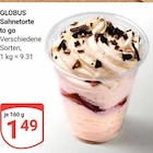 GLOBUS - Sahnetorte to go Angebot im Prospekt Sahnetorte to go bei GLOBUS im Prospekt "" für 1,49 €