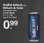Kölsch im Angebot bei TOP Getränke in Ratingen Kölsch Angebote von Gaffel bei TOP Getränke Ratingen für 0,99 €