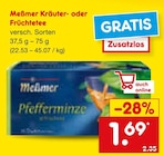 Kräuter- oder Früchtetee bei Netto Marken-Discount im Memmingen Prospekt für 1,69 €