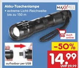 Akku-Taschenlampe im Angebot bei Netto Marken-Discount in Peine Akku-Taschenlampe Angebote von MAXXMEE bei Netto Marken-Discount Peine für 14,99 €
