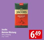 Meister Röstung im Angebot bei famila Nordost in Falkensee Meister Röstung Angebote von Jacobs bei famila Nordost Falkensee für 6,49 €