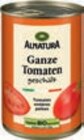 Bio-Tomatenstücke Natur, -Tomatenstücke mit Kräutern oder ganze -Tomaten geschält von Alnatura im aktuellen tegut Prospekt für 0,99 €
