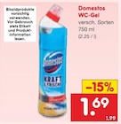 WC-Gel Angebote von Domestos bei Netto Marken-Discount Bünde für 1,69 €