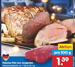 Aktuelle Rindfleisch Angebote bei Netto Marken-Discount in Jena Aktuelles Falsches Filet vom Jungbullen Angebot bei Netto Marken-Discount in Jena ab 1,39 €