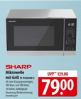 SHARP Mikrowelle mit Grill YC-PG204AE-S im Angebot bei famila Nordost in Gifhorn SHARP Mikrowelle mit Grill YC-PG204AE-S Angebote bei famila Nordost Gifhorn für 79,00 €