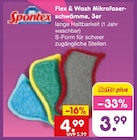 Flex & Wash Mikrofaser-schwämme Angebote von Spontex bei Netto Marken-Discount Wiesbaden für 3,99 €