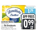 Butter im Angebot bei EDEKA in Ravensburg Butter Angebote von Landliebe bei EDEKA Ravensburg für 0,99 €