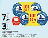 E.Leclerc Fameck - Promo Thon entier au naturel Promo Thon entier au naturel à 3,12 € dans le catalogue E.Leclerc à Fameck