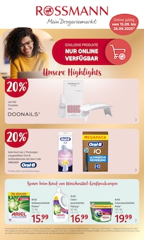 Rossmann Prospekt "Online exklusive Angebote" mit  Seiten (Saarlouis)