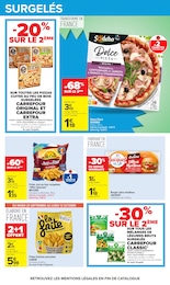 Prix et réduction Pizza surgelée dans le prospectus Carrefour en cours Offre Pizza surgelée dans le catalogue Carrefour du moment à la page 42